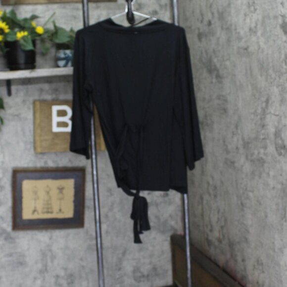 State Of Day Womens 2-Pc. Fluid-Knit Pajama Cardigan Pants 100189719MS Black XS - Picture 3 of 8